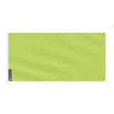 Drapeau vert clair france en polyester résistant 6 œillets