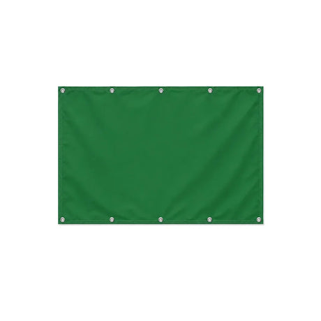 Drapeau Vert Foncé format S en polyester avec dix œillets
