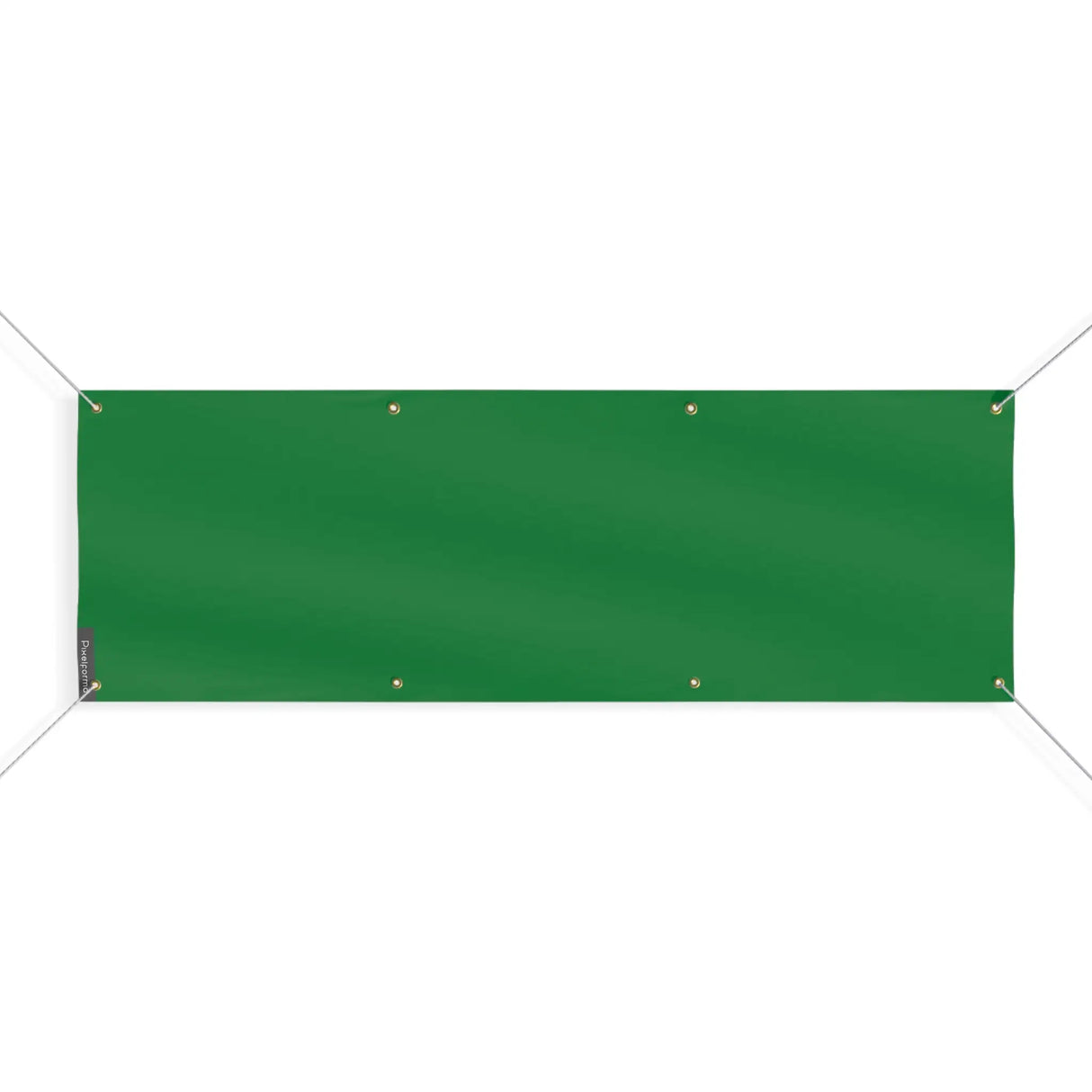 Drapeau vert foncé france polyester résistant 8 œillets