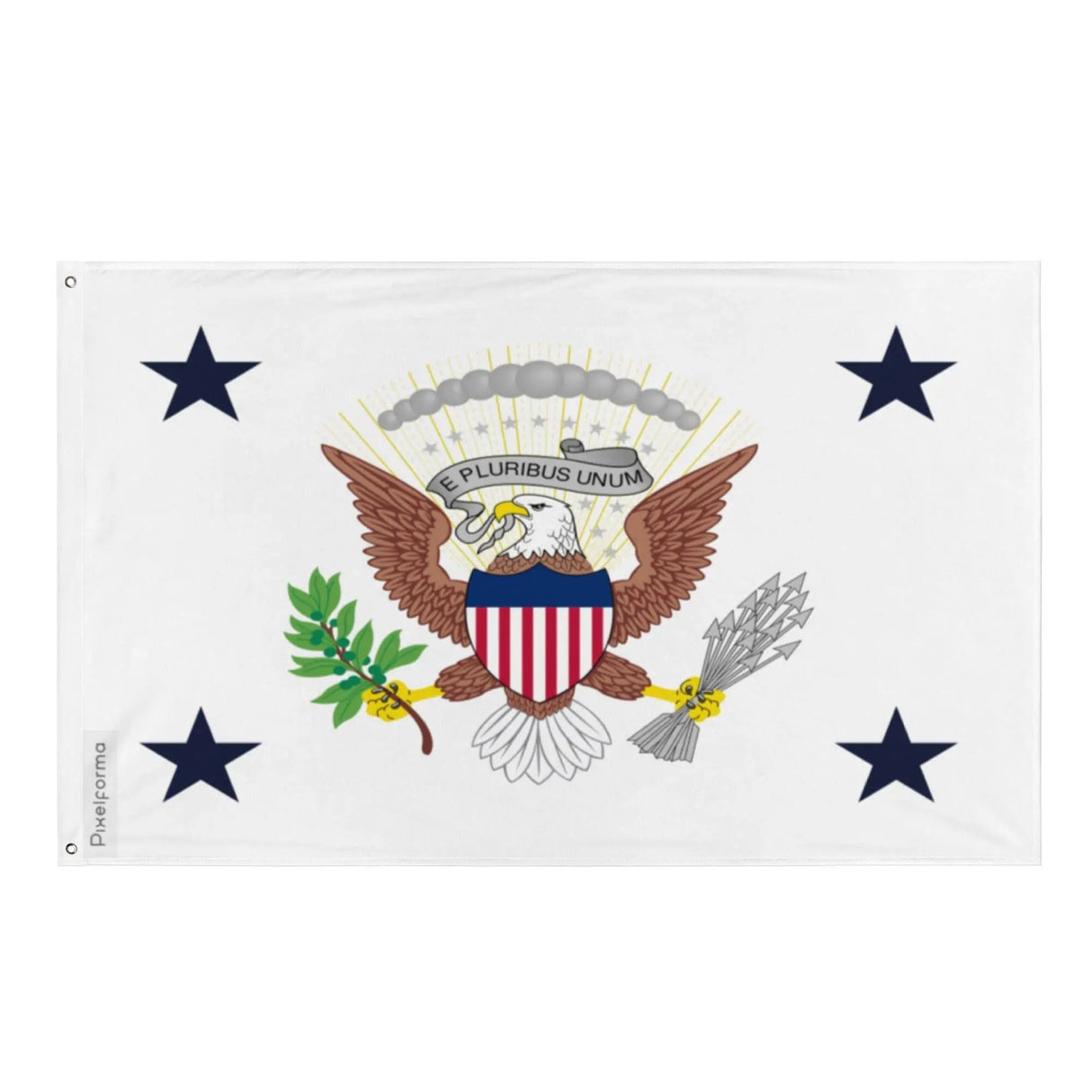 Drapeau vice-président états-unis polyester œillets à gauche