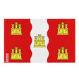 Drapeau vienne polyester résistant œillets à gauche