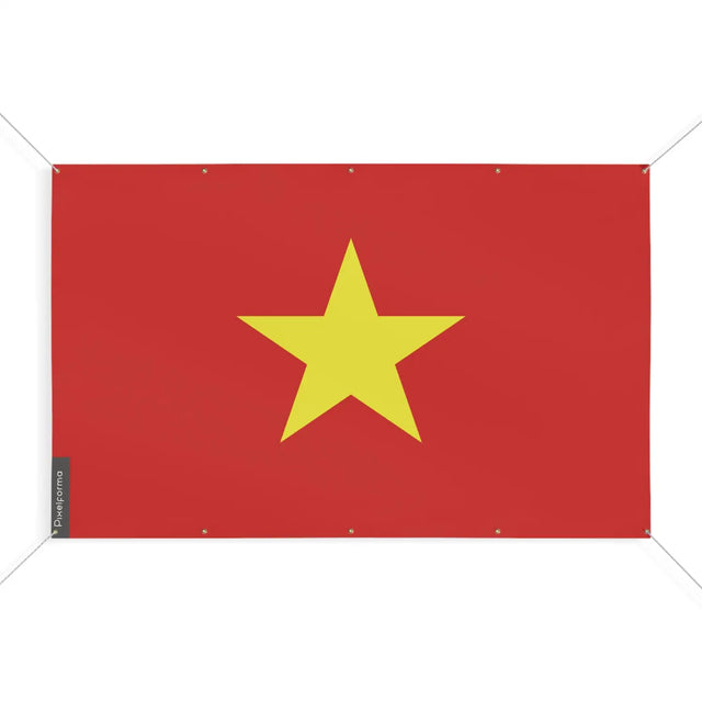 Drapeau viêt nam 10 oeillets en plusieurs tailles (s) - pixelforma