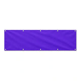 Drapeau Violet Foncé grand format XL en polyester avec dix œillets