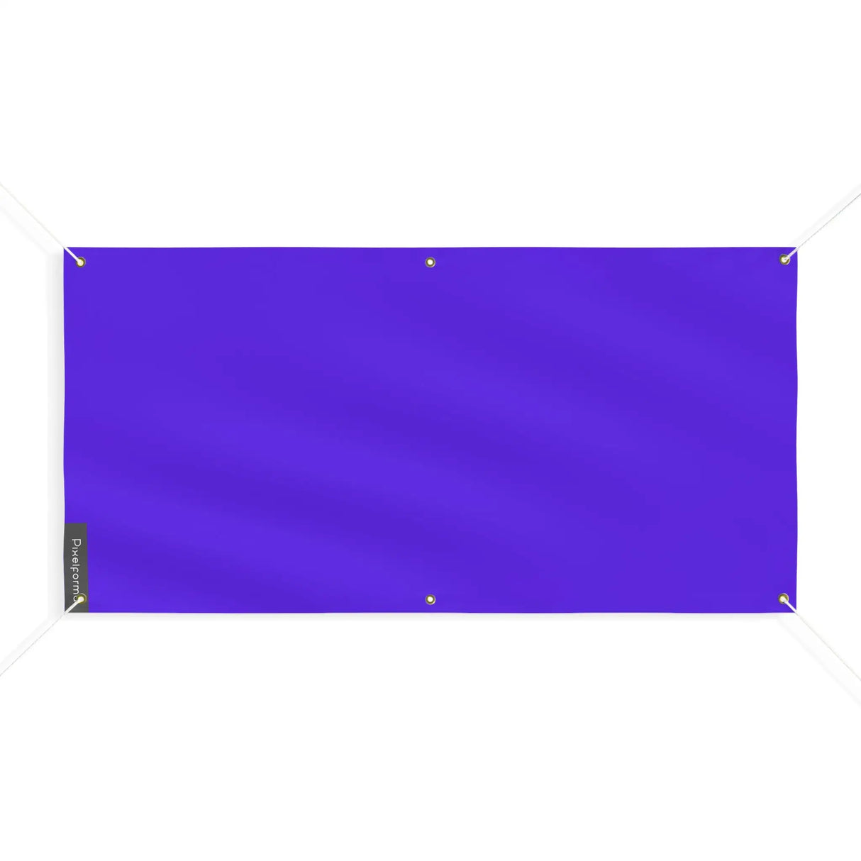 Drapeau violet foncé france polyester résistant 6 œillets