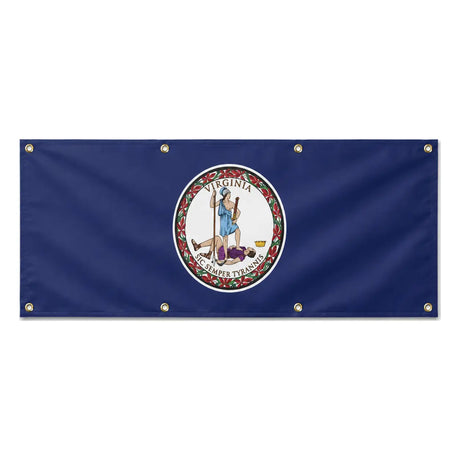 Drapeau virginie polyester résistant aux intempéries