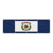 Drapeau de la Virginie-Occidentale grand format XL en polyester avec dix œillets