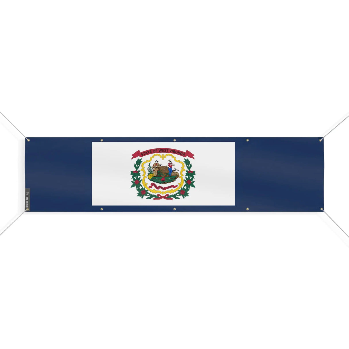Drapeau virginie-occidentale polyester résistant intempéries