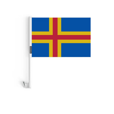 Drapeau voiture åland en polyester - pixelforma