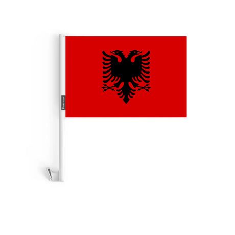 Drapeau Voiture Albanie en Polyester - Pixelforma 