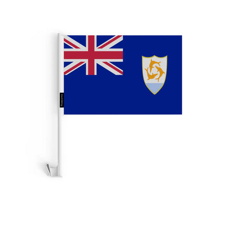 Drapeau Voiture Anguilla en Polyester - Pixelforma 