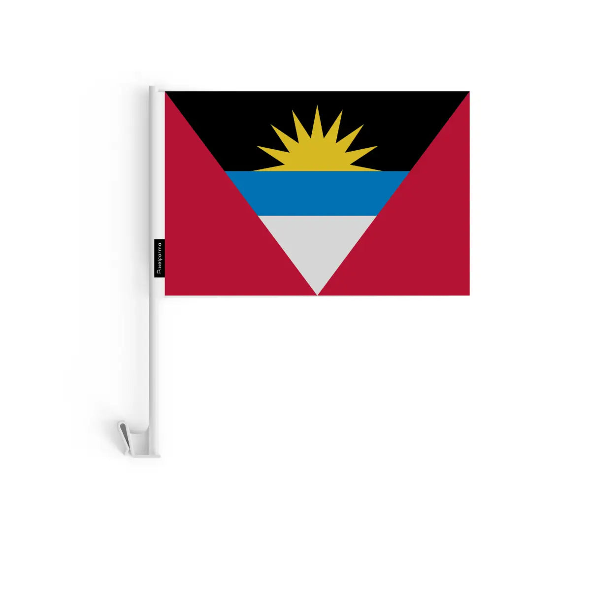 Drapeau Voiture Antigua-et-Barbuda en Polyester - Pixelforma 