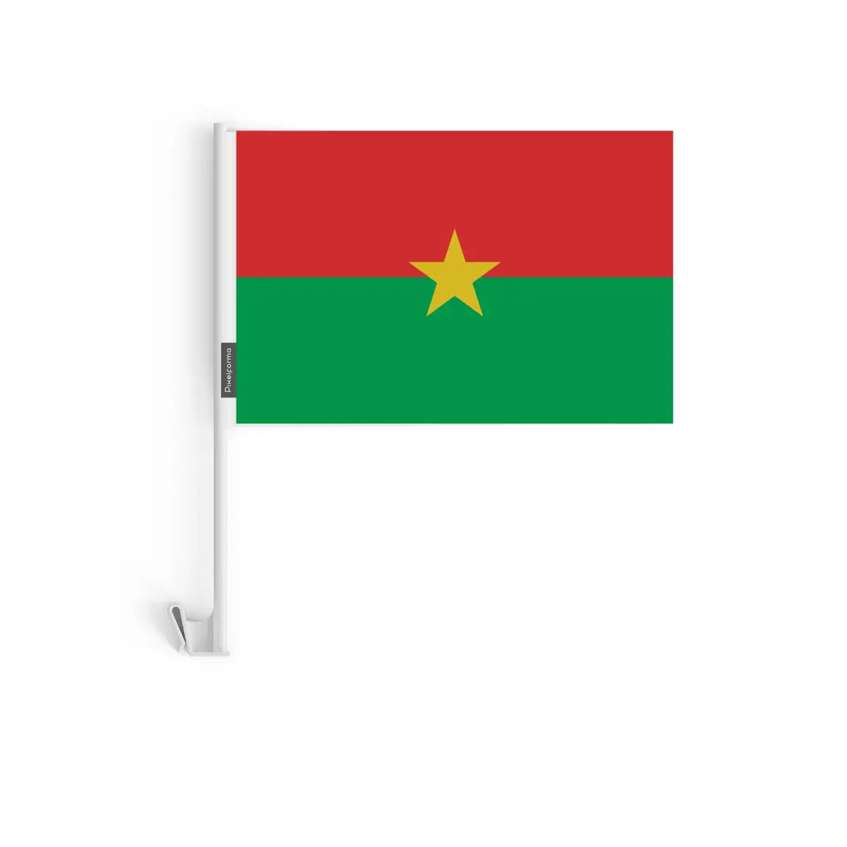 Drapeau Voiture Burkina Faso en Polyester - Pixelforma 