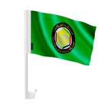 Drapeau voiture conseil coopération golfe polyester fenêtre