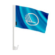 Drapeau voiture conseil nordique polyester fixation fenêtre