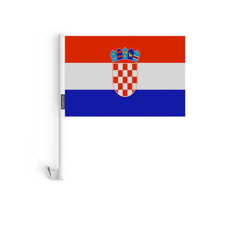 Drapeau voiture croatie en polyester - pixelforma