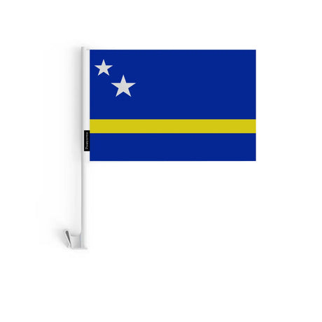 Drapeau voiture curaçao en polyester - pixelforma