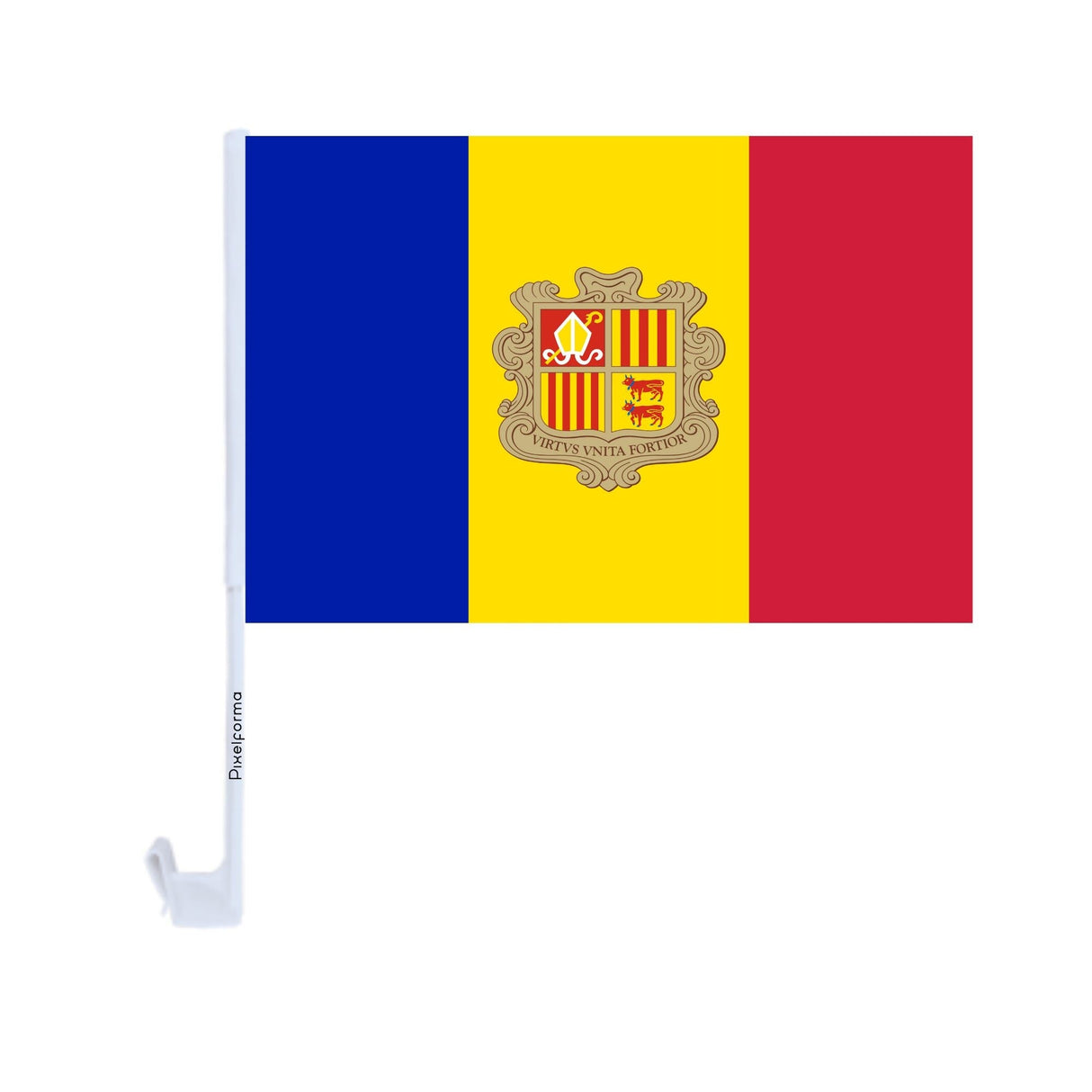 Andorra Car Flag in Polyester - Pixelforma