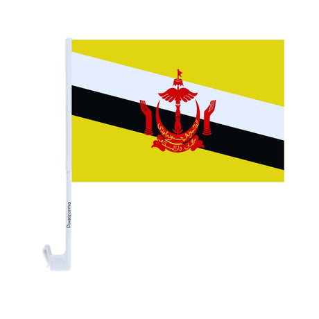 Polyester Brunei Car Flag - Pixelforma