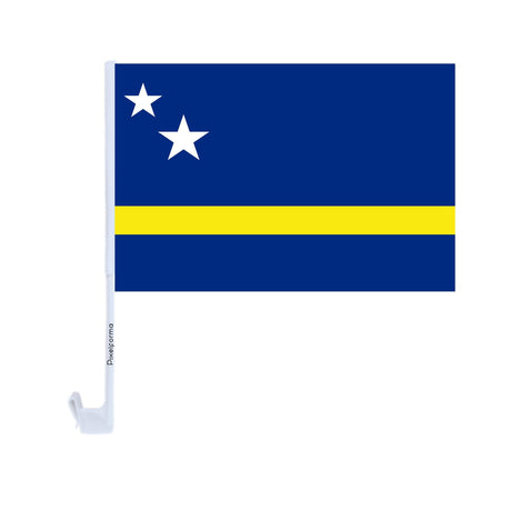 Polyester Curacao Car Flag - Pixelforma