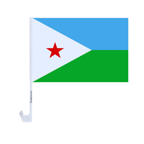 Polyester Djibouti Car Flag - Pixelforma
