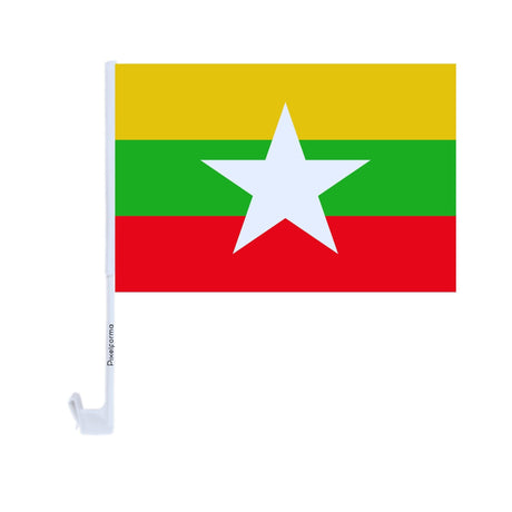 Burma Polyester Car Flag - Pixelforma