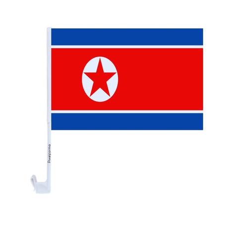 North Korea Polyester Car Flag - Pixelforma