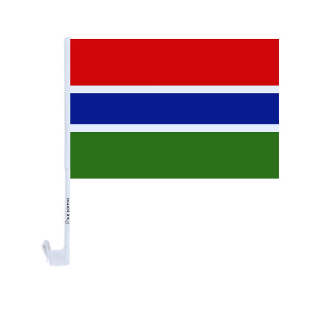 Gambia Polyester Car Flag - Pixelforma