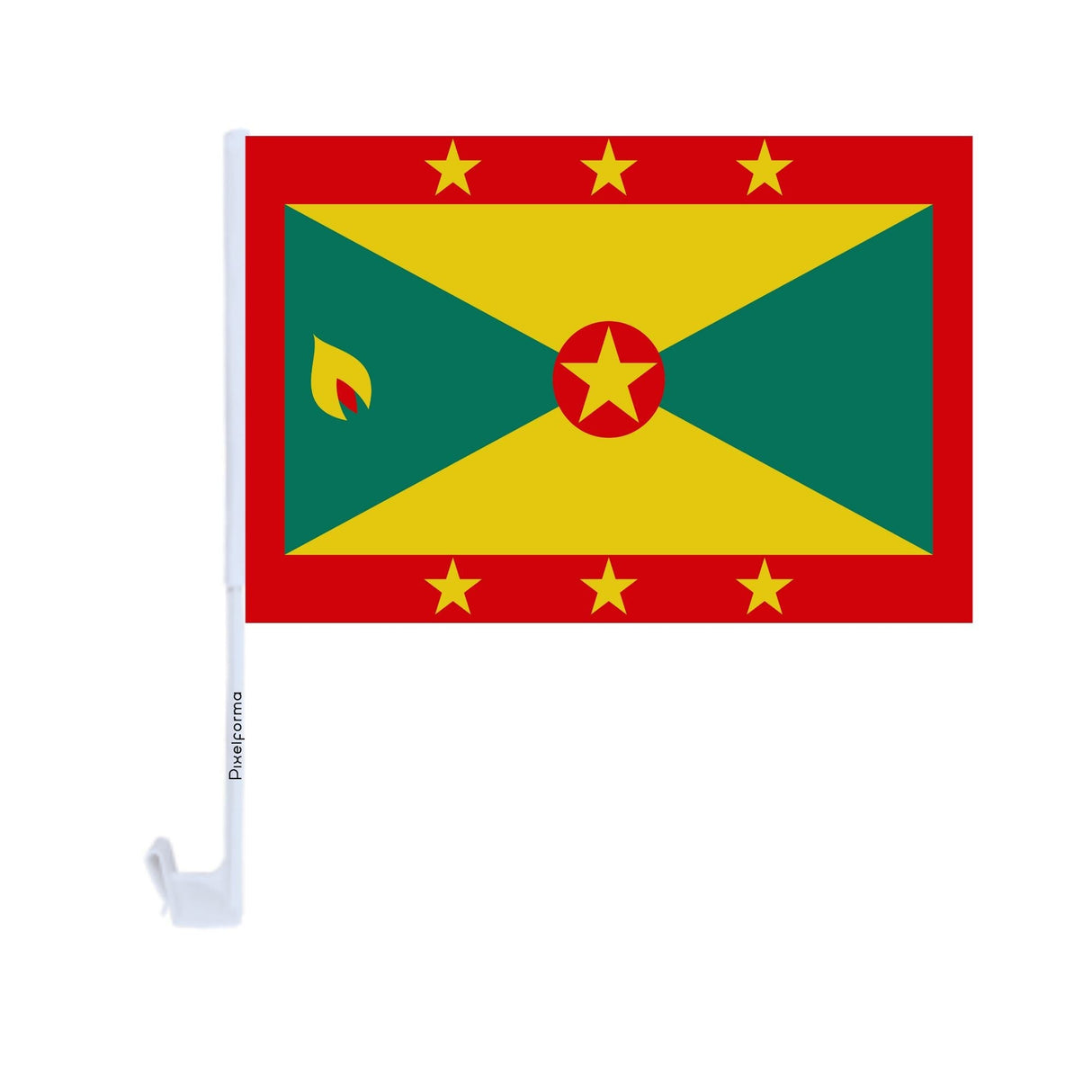 Polyester Grenada Car Flag - Pixelforma