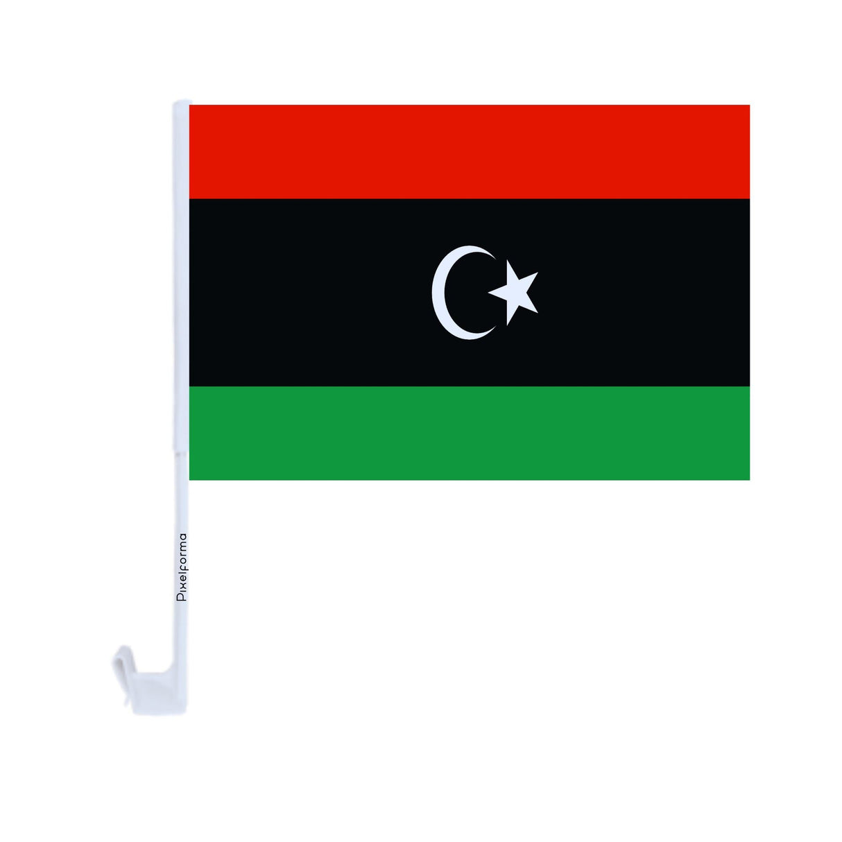 Libya Polyester Car Flag - Pixelforma