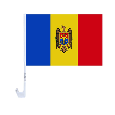 Moldova Polyester Car Flag - Pixelforma