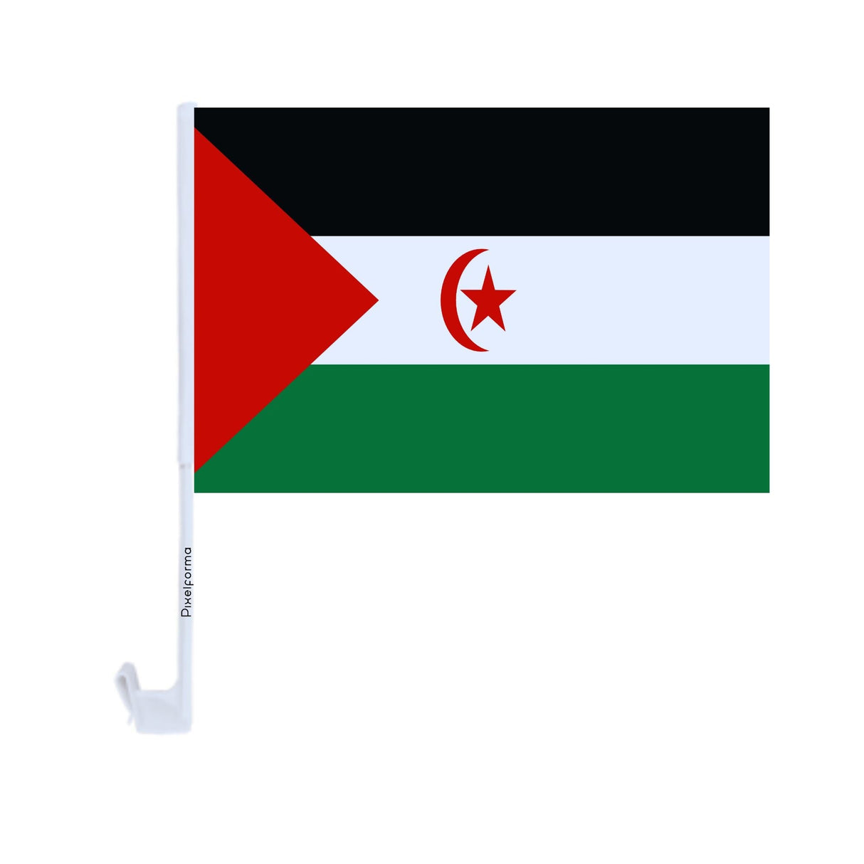 Car flag of the Sahrawi Arab Democratic Republic made of polyester - Pixelforma