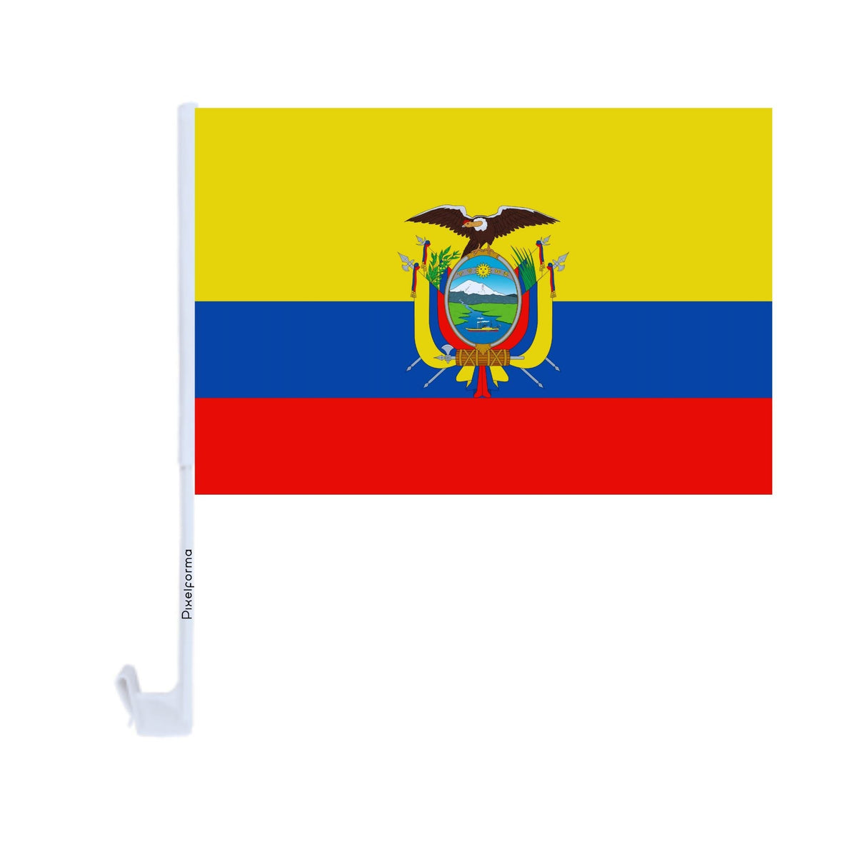 Ecuador Car Flag Made of Polyester - Pixelforma