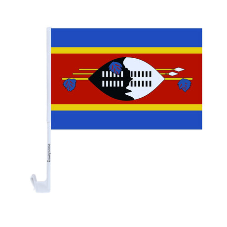 Polyester Eswatini Car Flag - Pixelforma