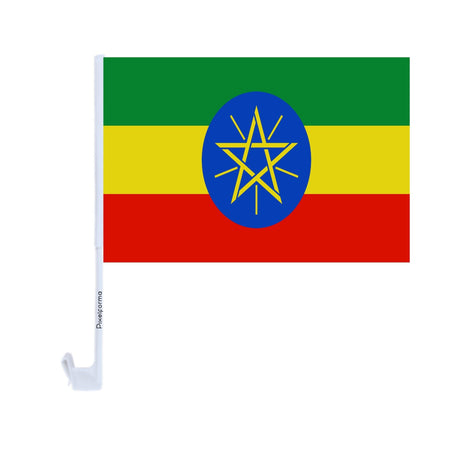 Ethiopia Polyester Car Flag - Pixelforma