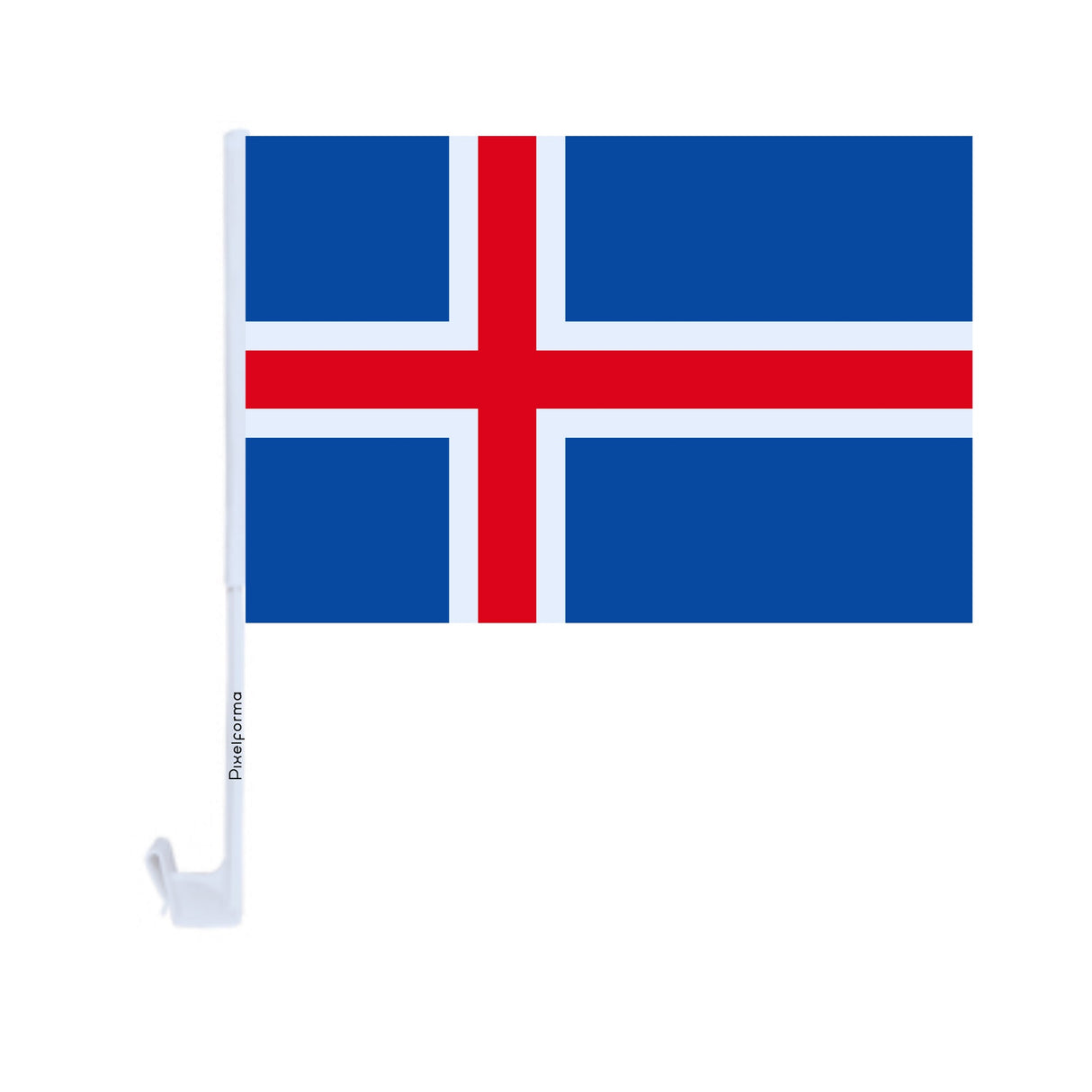 Iceland Polyester Car Flag - Pixelforma