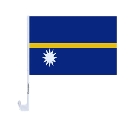 Drapeau voiture de Nauru en polyester - Pixelforma