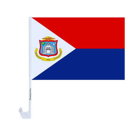 St. Maarten Car Flag Made of Polyester - Pixelforma