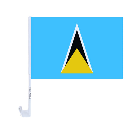 Saint Lucia Polyester Car Flag - Pixelforma