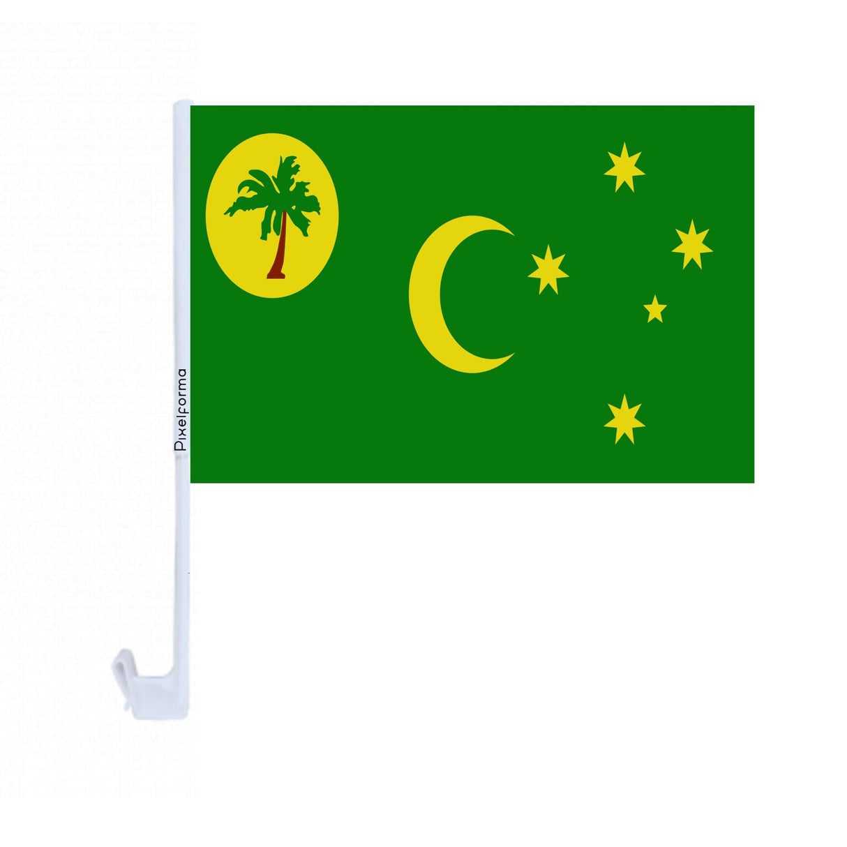 Cocos Islands Car Flag in Polyester - Pixelforma