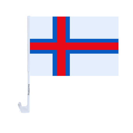 Faroe Islands Car Flag in Polyester - Pixelforma