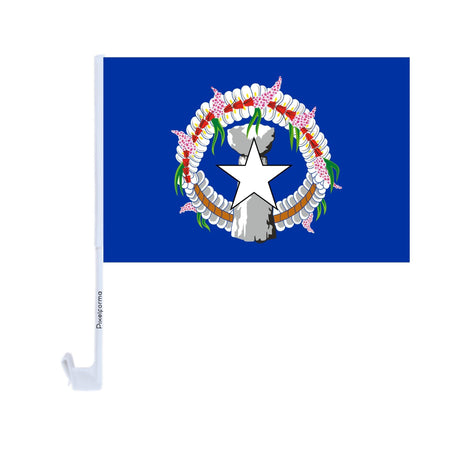 Northern Mariana Islands Car Flag in Polyester - Pixelforma
