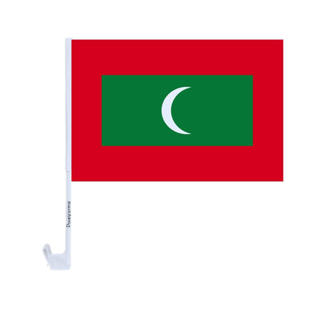 Drapeau voiture des Maldives en polyester - Pixelforma