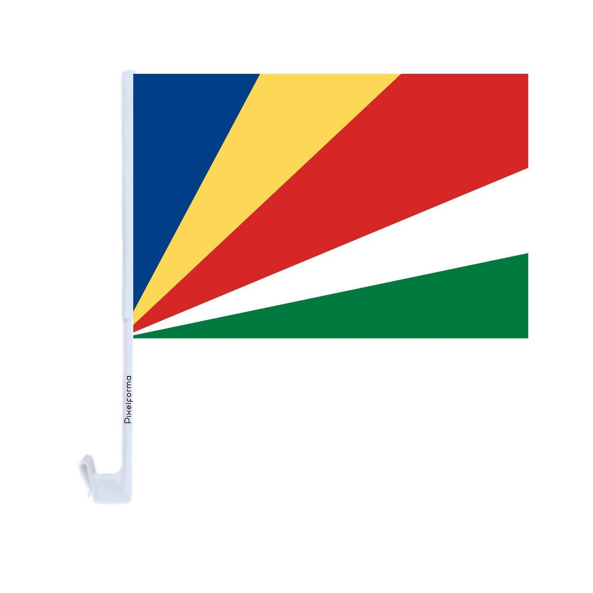 Drapeau voiture des Seychelles en polyester - Pixelforma