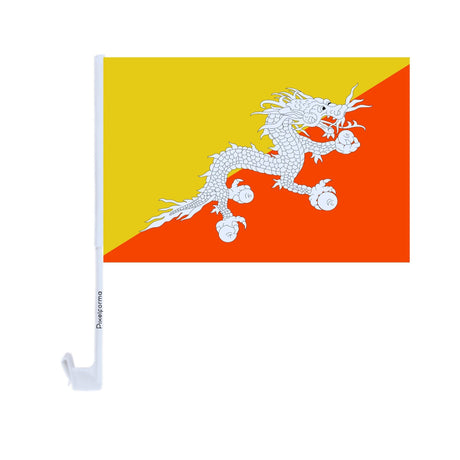 Bhutan Polyester Car Flag - Pixelforma