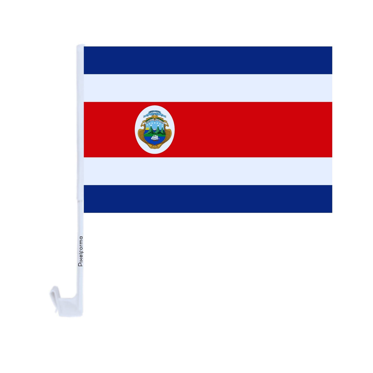 Costa Rica Car Flag Made of Polyester - Pixelforma