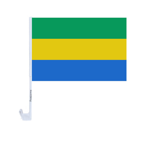 Gabon Polyester Car Flag - Pixelforma