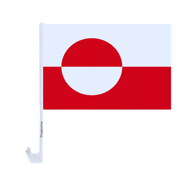 Greenland Car Flag Made of Polyester - Pixelforma