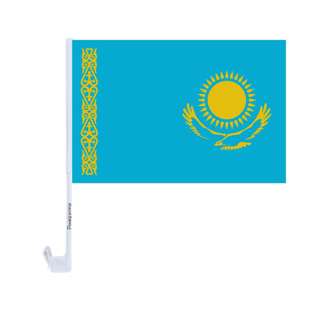 Drapeau voiture du Kazakhstan en polyester - Pixelforma