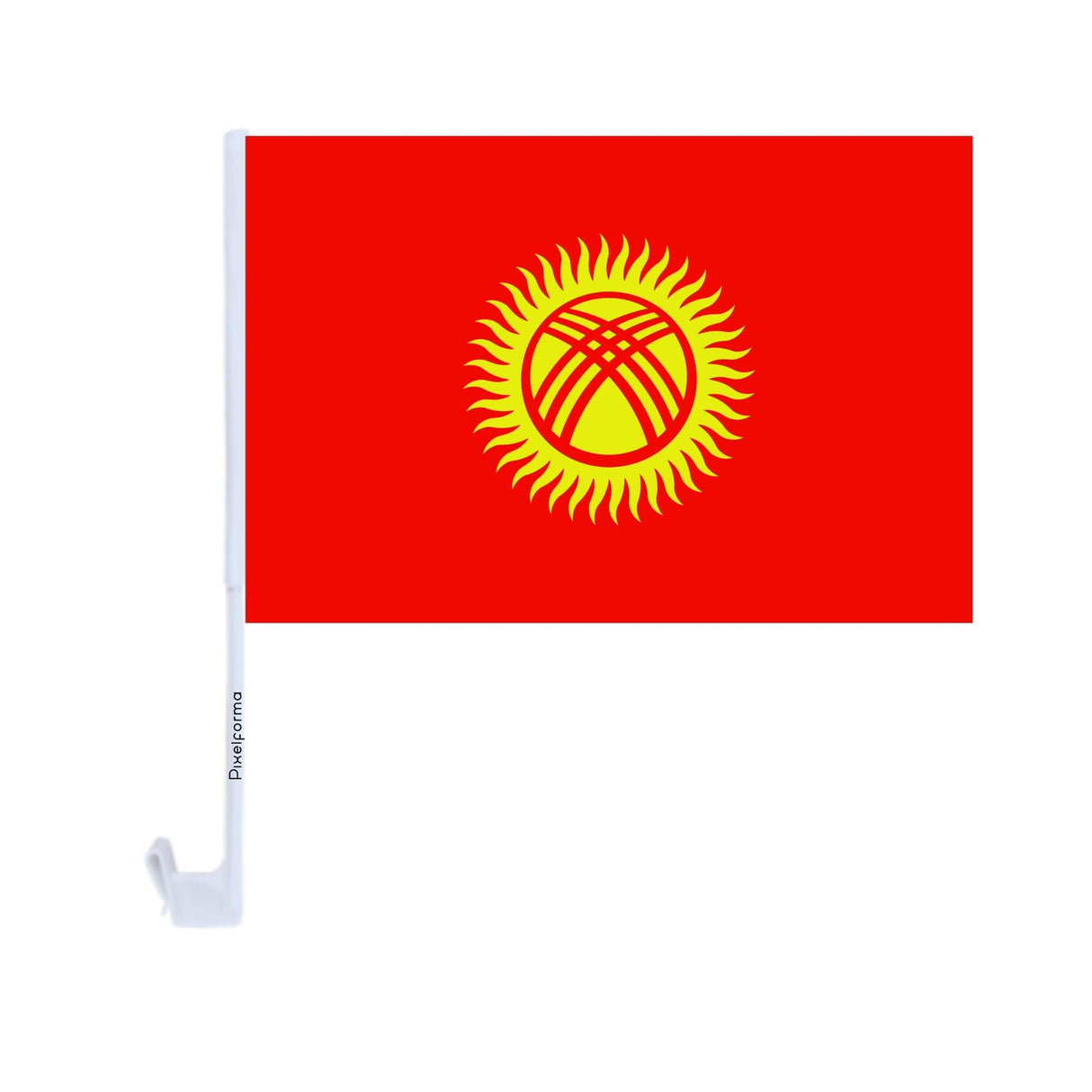 Kyrgyzstan Polyester Car Flag - Pixelforma