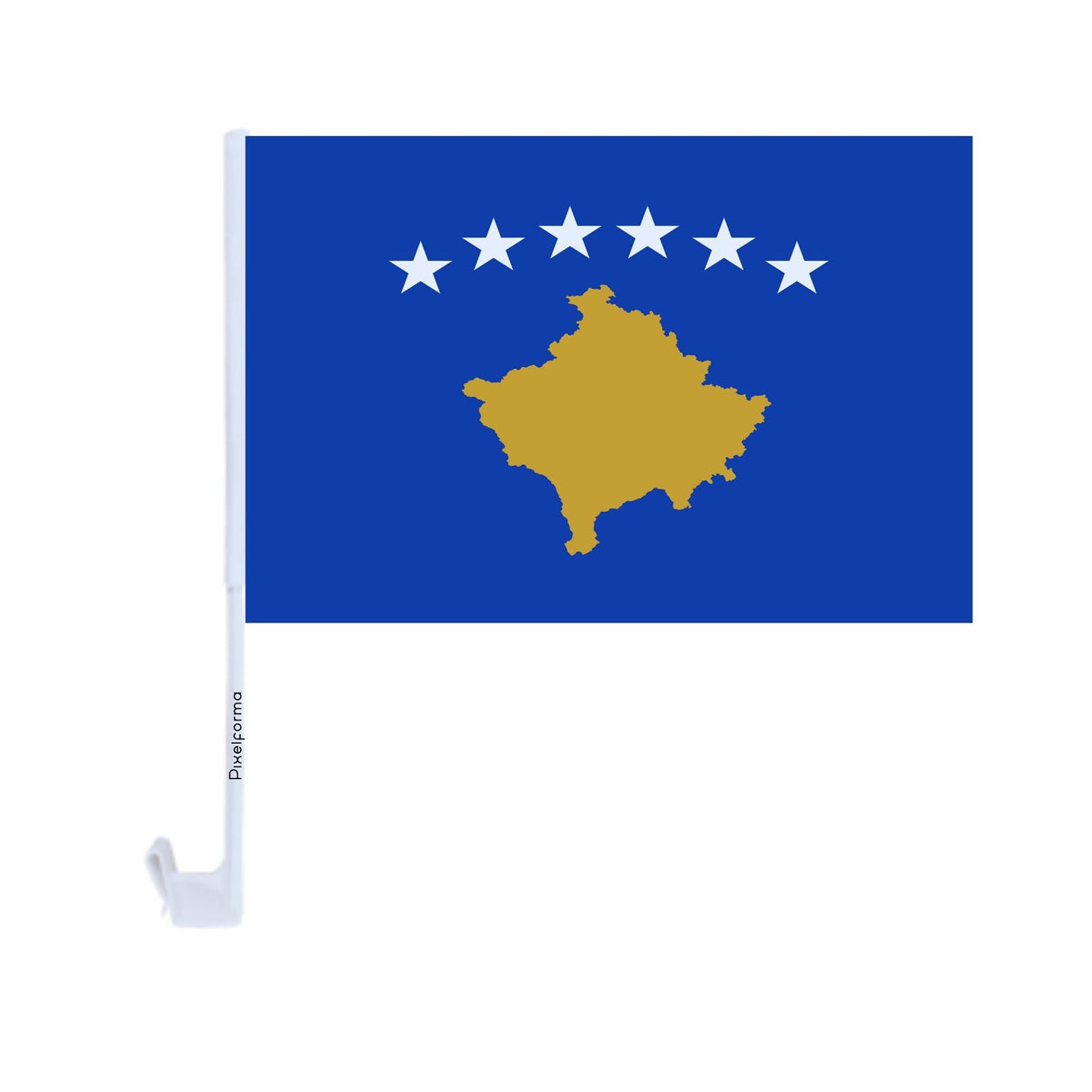 Kosovo Car Flag Made of Polyester - Pixelforma